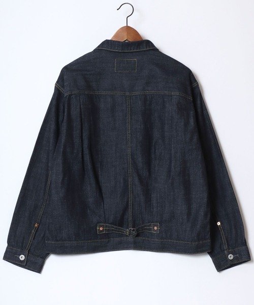 HOUSTON（ヒューストン）の「HOUSTON/ヒューストン Denim Shirt Jacket/オーバーサイズ デニムシャツジャケット/Gジャン/レディース メンズ（デニムジャケット・メンズ・ライトインディゴブルー/インディゴブルー/ワンウォッシュ・M/L/XL）」の9枚目の写真