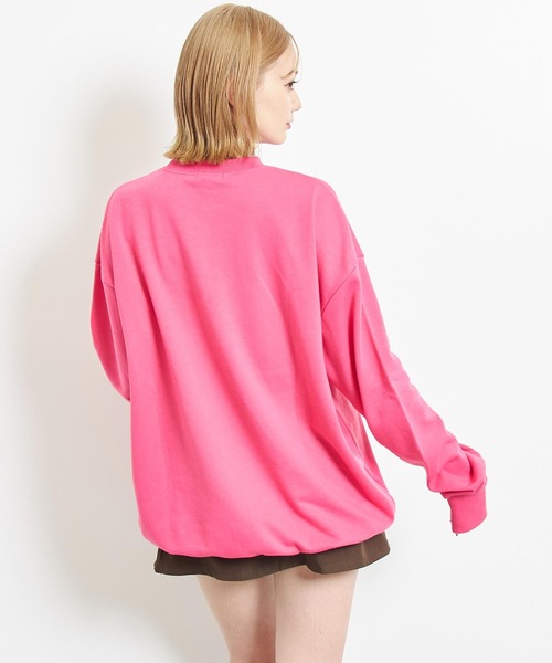 ANAP（アナップ）の「【Disney】＜Mickey＆Minnie＞ ANAP  I LOVE デザイン オーバーサイズ スウェット プルオーバー【親子お揃い】（スウェット・レディース・ブラウン/ピンク/レッド/ネイビー・FREE）」の19枚目の写真