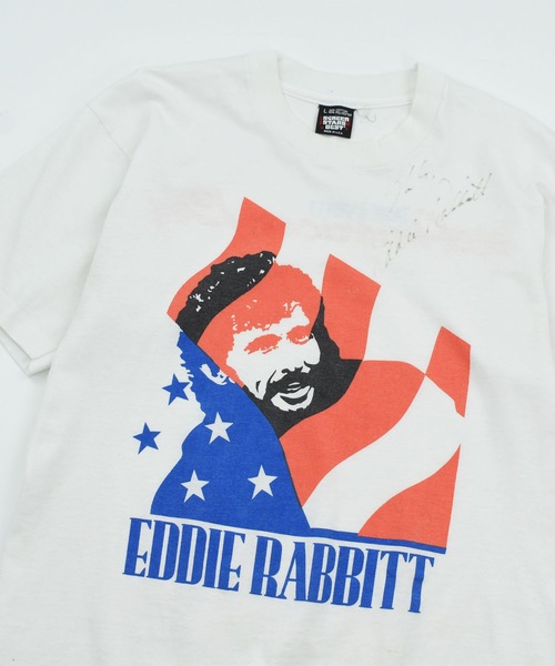 LABORATORY R(ラボラトリーアール)の「【USED】90’s SCREEN STARS “EDDIE RABBITT” バンド Tシャツ(Tシャツ/カットソー・メンズ・ホワイト・LARGE)」の2枚目の写真