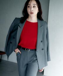 アンタイトル　ジャケット&パンツ&スカート　セットアップ　ライトグレー アンタイトル ジャケット&パンツ&スカート セットアップ ライト