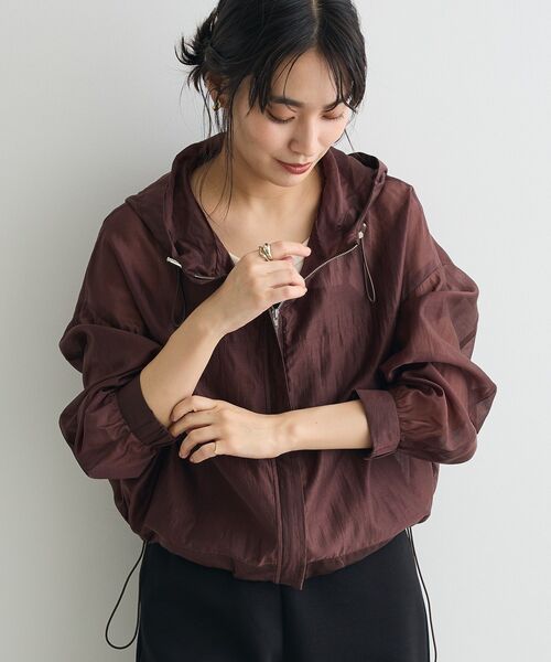 CRAFT STANDARD BOUTIQUE（クラフトスタンダードブティック）の「シアーブルゾン（ブルゾン・レディース・ブラウン・FREE）」の2枚目の写真