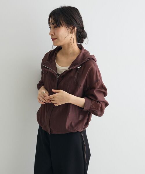 CRAFT STANDARD BOUTIQUE（クラフトスタンダードブティック）の「シアーブルゾン（ブルゾン・レディース・ブラウン・FREE）」の5枚目の写真