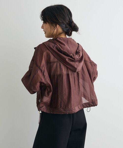 CRAFT STANDARD BOUTIQUE（クラフトスタンダードブティック）の「シアーブルゾン（ブルゾン・レディース・ブラウン・FREE）」の7枚目の写真