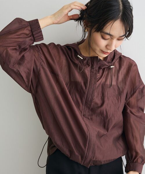 CRAFT STANDARD BOUTIQUE（クラフトスタンダードブティック）の「シアーブルゾン（ブルゾン・レディース・ブラウン・FREE）」の8枚目の写真