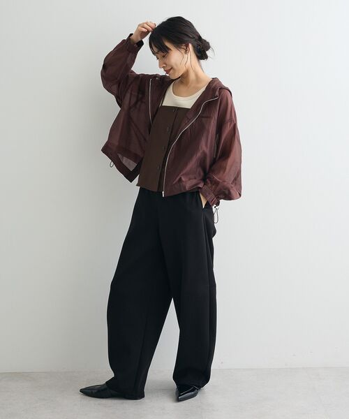 CRAFT STANDARD BOUTIQUE（クラフトスタンダードブティック）の「シアーブルゾン（ブルゾン・レディース・ブラウン・FREE）」の10枚目の写真