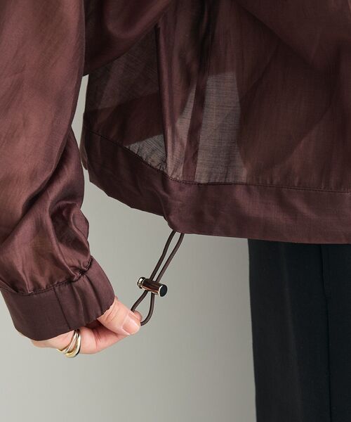 CRAFT STANDARD BOUTIQUE（クラフトスタンダードブティック）の「シアーブルゾン（ブルゾン・レディース・ブラウン・FREE）」の16枚目の写真