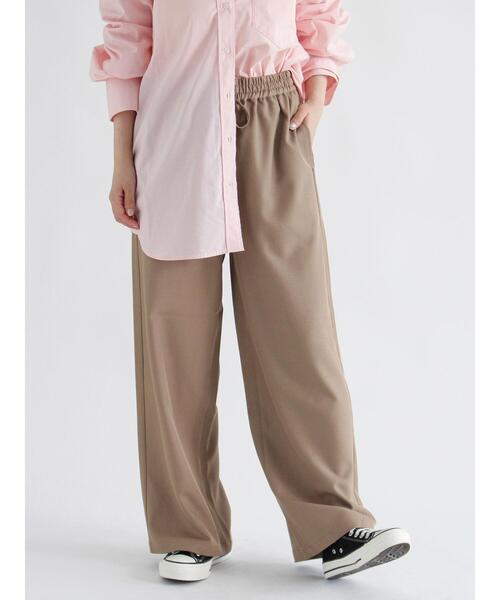 sm2rhythm（サマンサモスモスリズム）の「ストレッチイージーパンツ（その他パンツ・レディース・ネイビー/ベージュ/グレー・M/L）」の2枚目の写真