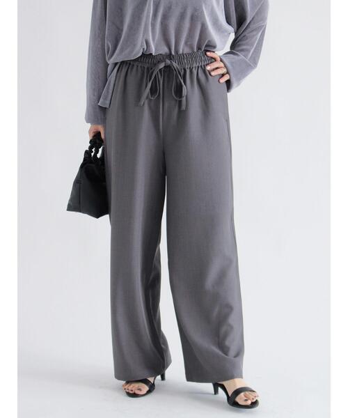 sm2rhythm（サマンサモスモスリズム）の「ストレッチイージーパンツ（その他パンツ・レディース・ネイビー/ベージュ/グレー・M/L）」の6枚目の写真