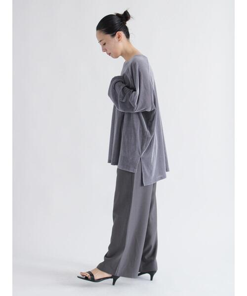 sm2rhythm（サマンサモスモスリズム）の「ストレッチイージーパンツ（その他パンツ・レディース・ネイビー/ベージュ/グレー・M/L）」の10枚目の写真