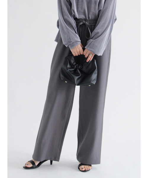 sm2rhythm（サマンサモスモスリズム）の「ストレッチイージーパンツ（その他パンツ・レディース・ネイビー/ベージュ/グレー・M/L）」の4枚目の写真