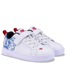 DC SHOES（ディーシーシューズ）の「COURT GRAFFIK LITE E/DCキッズベルクロ付きスニーカー（スニーカー）」