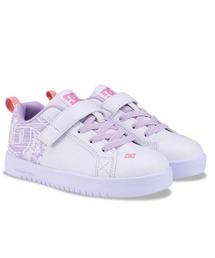 DC SHOES（ディーシーシューズ）の「COURT GRAFFIK LITE E/DCキッズベルクロ付きスニーカー（スニーカー）」