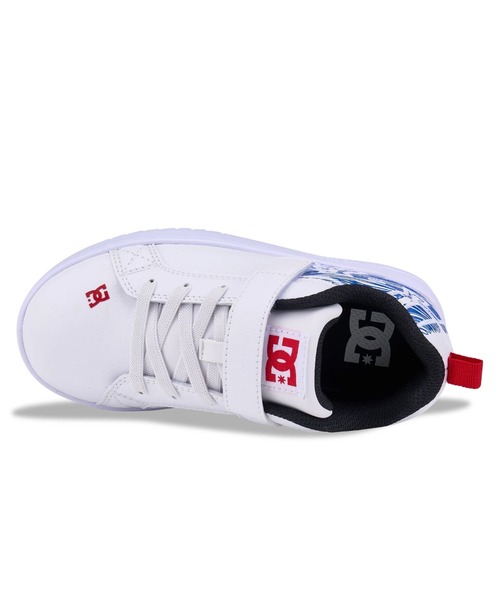 DC SHOES(ディーシーシューズ)の「COURT GRAFFIK LITE E/DCキッズベルクロ付きスニーカー(スニーカー・キッズ・ホワイト×ブルー/ホワイト×パープル・17cm/18cm/19cm/20cm/21cm/22cm/23cm/24cm/25cm)」の12枚目の写真
