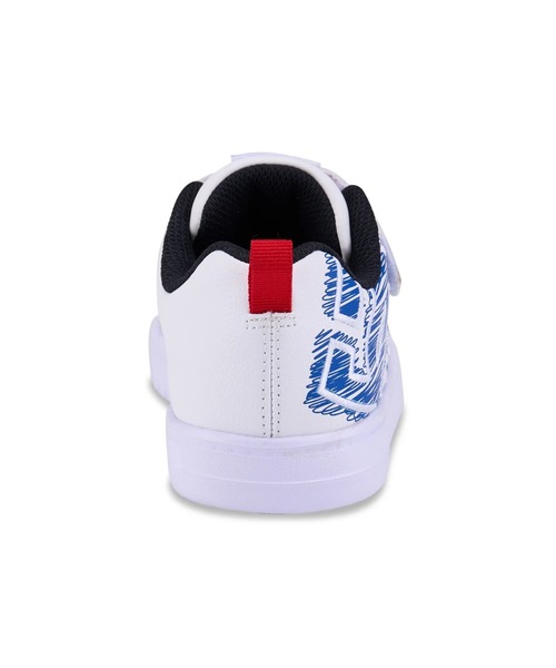 DC SHOES(ディーシーシューズ)の「COURT GRAFFIK LITE E/DCキッズベルクロ付きスニーカー(スニーカー・キッズ・ホワイト×ブルー/ホワイト×パープル・17cm/18cm/19cm/20cm/21cm/22cm/23cm/24cm/25cm)」の9枚目の写真