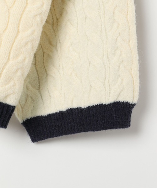 LEPSIM（レプシィム）の「5ゲージパッチワークプルオーバー　589913（ニット/セーター・レディース・ブラウン/ブラック/ベージュ・FREE）」の9枚目の写真