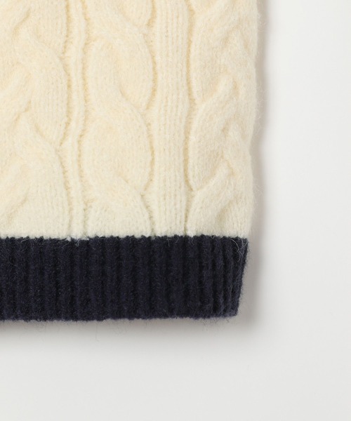 LEPSIM（レプシィム）の「5ゲージパッチワークプルオーバー　589913（ニット/セーター・レディース・ブラウン/ブラック/ベージュ・FREE）」の8枚目の写真