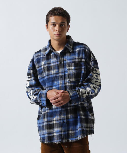 FR(13)NDS（フレンズ）の「FR(13)NDS/フレンズ/DOGTOWN コラボチェックシャツ（シャツ/ブラウス・メンズ・ブラック/ブルー・M/L）」の19枚目の写真