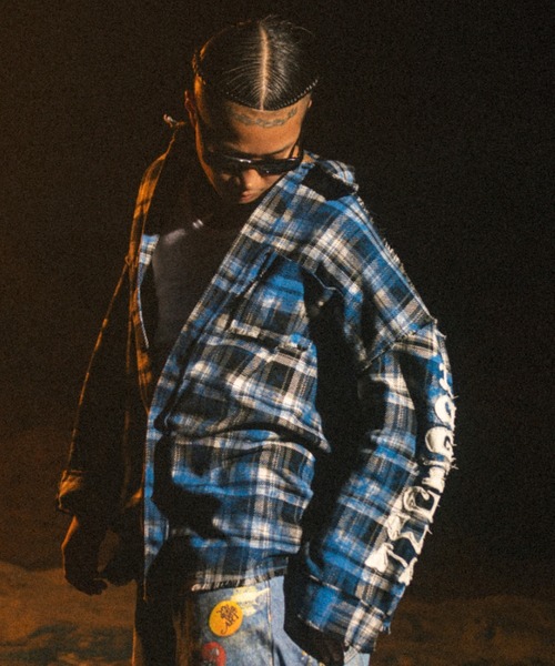 FR(13)NDS（フレンズ）の「FR(13)NDS/フレンズ/DOGTOWN コラボチェックシャツ（シャツ/ブラウス・メンズ・ブラック/ブルー・M/L）」の13枚目の写真