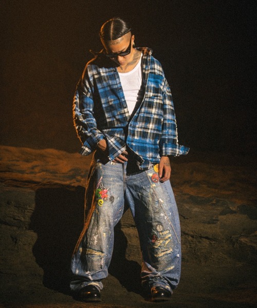 FR(13)NDS（フレンズ）の「FR(13)NDS/フレンズ/DOGTOWN コラボチェックシャツ（シャツ/ブラウス・メンズ・ブラック/ブルー・M/L）」の17枚目の写真