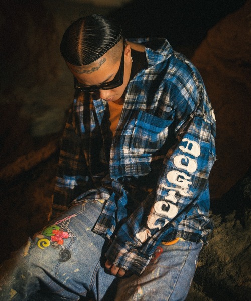 FR(13)NDS（フレンズ）の「FR(13)NDS/フレンズ/DOGTOWN コラボチェックシャツ（シャツ/ブラウス・メンズ・ブラック/ブルー・M/L）」の14枚目の写真