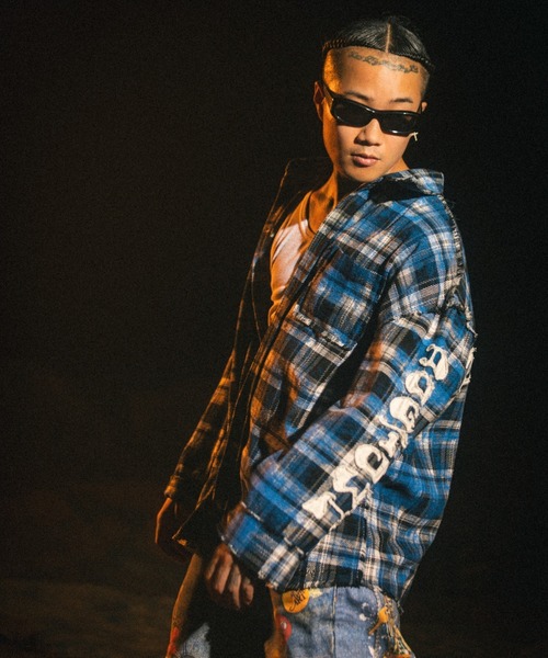 FR(13)NDS（フレンズ）の「FR(13)NDS/フレンズ/DOGTOWN コラボチェックシャツ（シャツ/ブラウス・メンズ・ブラック/ブルー・M/L）」の18枚目の写真