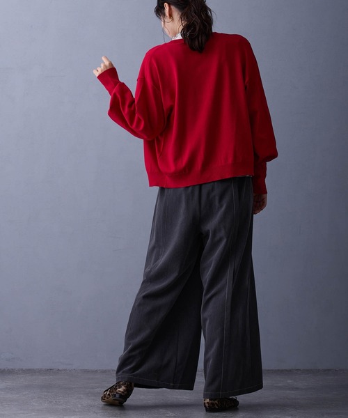 NICOLE white（ニコルホワイト）の「ニットカーディガン（カーディガン/ボレロ・レディース・グレー/ブラウン/レッド/チャコール・FREE）」の16枚目の写真