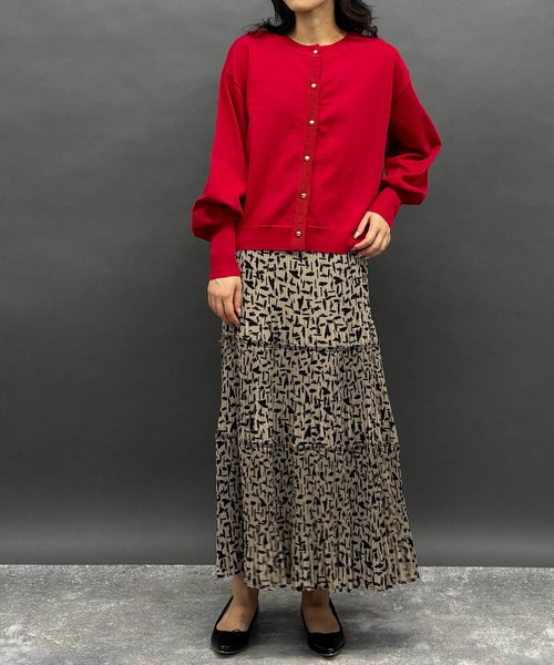 NICOLE white（ニコルホワイト）の「ニットカーディガン（カーディガン/ボレロ・レディース・グレー/ブラウン/レッド/チャコール・FREE）」の19枚目の写真