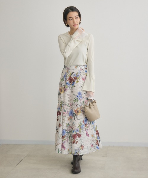 KATHARINE ROSS(キャサリンロス)の「【KATHARINE ROSS】ラメ入リブ×レース(Tシャツ/カットソー・レディース・ブラック/オフホワイト/ブルー・FREE)」の6枚目の写真