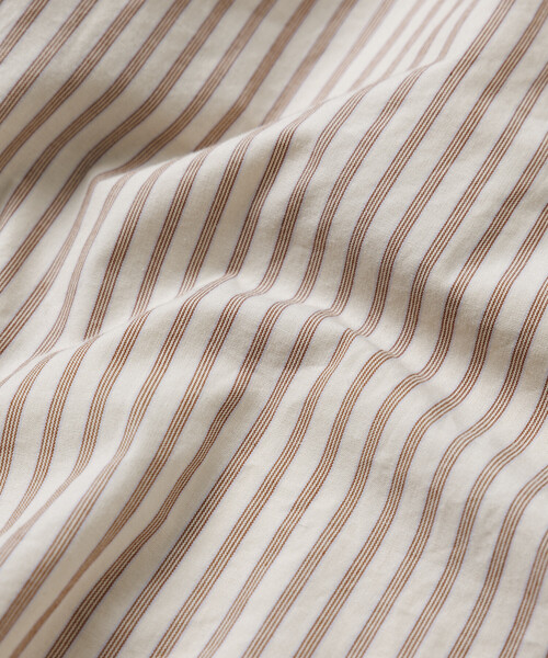 HINSON(ヒンソン)の「HINSON/ヒンソン レギュラーカラー ブロード ロングスリーブ ストライプシャツ(シャツ/ブラウス・メンズ・グレー/サックスブルー/ベージュ・MEDIUM/LARGE/SMALL)」の17枚目の写真