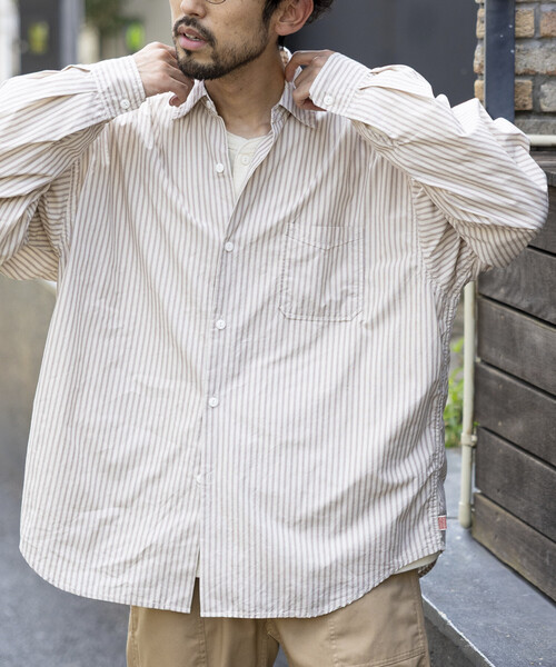 セール】HINSON/ヒンソン レギュラーカラー ブロード ロングスリーブ