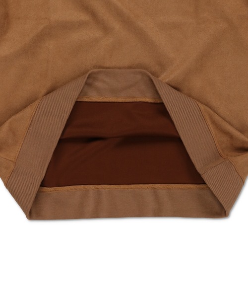 SPINNS（スピンズ）の「ひげおじさんシリーズ②/フェイクスエードワンポイントスウェット/刺繍ロゴ（スウェット・メンズ・ブラウン/チャコール/アイボリー・ONESIZE）」の10枚目の写真