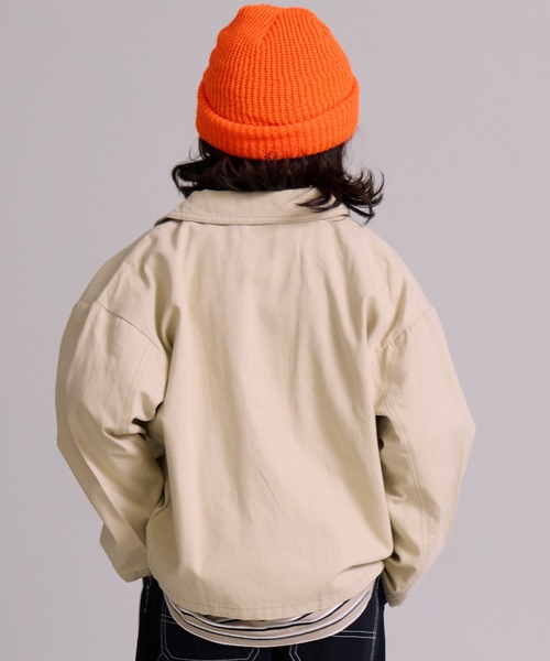 PAIRMANON STREET(ペアマノンストリート)の「【セットアップ着用可能】ワーク ジャケット カバーオール【PAIRMANON STREET】(カバーオール・キッズ・ピンク/ブラック/ベージュ/イエロー・100/110/120/130/140/150/160/90)」の22枚目の写真