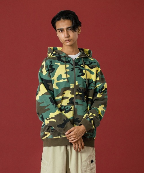 XLARGE（エクストララージ）の「CAMO ZIP UP HOODED SWEATSHIRT