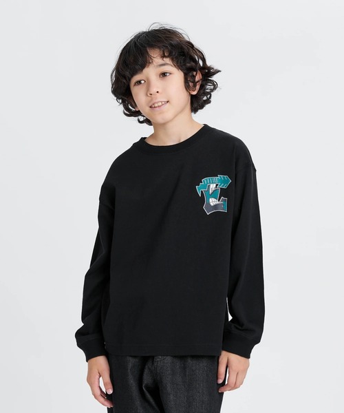 ELEMENT(エレメント)の「ELEMENT キッズ TAG LS YOUTH ロンT 【2025年秋冬モデル】/エレメントキッズバックプリント長袖ロンT(Tシャツ/カットソー・キッズ・ブラック系その他/ホワイト/ブラック・X-LARGE/LARGE/MEDIUM/SMALL)」の4枚目の写真