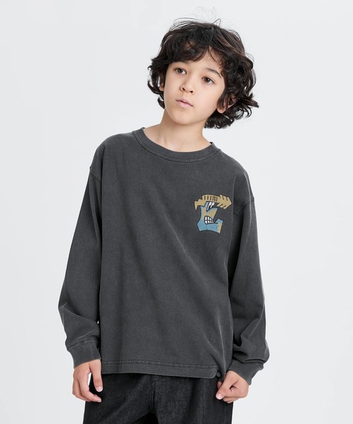 ELEMENT(エレメント)の「ELEMENT キッズ TAG LS YOUTH ロンT 【2025年秋冬モデル】/エレメントキッズバックプリント長袖ロンT(Tシャツ/カットソー・キッズ・ブラック系その他/ホワイト/ブラック・X-LARGE/LARGE/MEDIUM/SMALL)」の6枚目の写真
