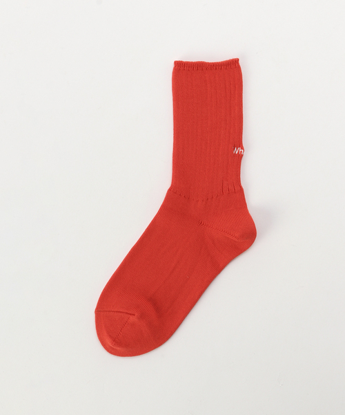 ROSTER SOX(ロスターソックス)の「【ROSTER SOX /ロスターソックス】 WWHATS UP SOCKS(ソックス/靴下・レディース・ブラウン/レッド/チャコールグレー・FREE)」の1枚目の写真