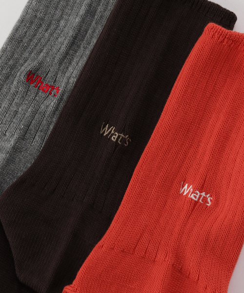 ROSTER SOX(ロスターソックス)の「【ROSTER SOX /ロスターソックス】 WWHATS UP SOCKS(ソックス/靴下・レディース・ブラウン/レッド/チャコールグレー・FREE)」の5枚目の写真