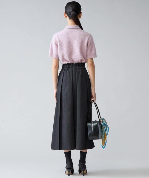 Tiara(ティアラ)の「アルパカMIX衿ニット(ニット/セーター・レディース・ラベンダー/ブラウン系その他/チャコールグレー・FREE)」の9枚目の写真