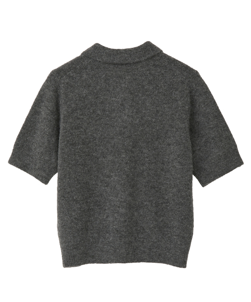 Tiara(ティアラ)の「アルパカMIX衿ニット(ニット/セーター・レディース・ラベンダー/ブラウン系その他/チャコールグレー・FREE)」の12枚目の写真