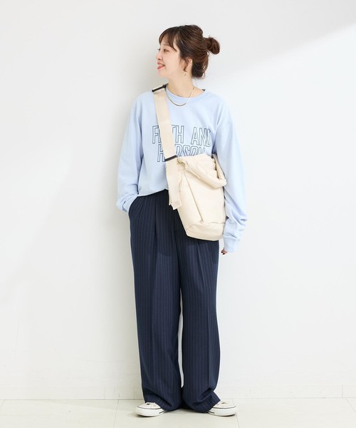 B.C STOCK（ベーセーストック）の「【fellowww / フェロー】別注フェイクレザーパッファー2WAY ショルダーバッグ（ショルダーバッグ・メンズ・ブラック/ホワイト×ホワイト・FREE）」の3枚目の写真