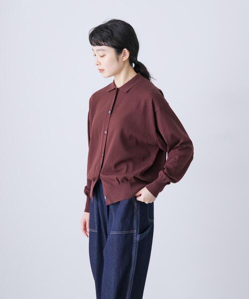 コットンポロニットカーディガン（ニット/セーター）｜かぐれ