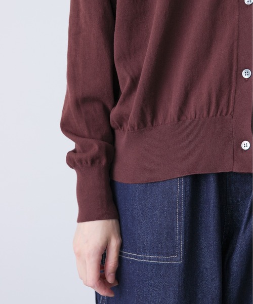 新品　かぐれ　今季　コットンポロニットカーディガン 2025秋冬　羽織り 新品 かぐれ 今季 コットンポロニットカーディガン 2025秋冬