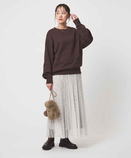 DRAWER 25ss シルバープリーツスカート　36 DRAWER 25ss シルバープリーツスカート 36