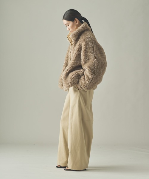 Curensology（カレンソロジー）の「Curensology(カレンソロジー)/リバーフェイクファーブルゾン（ブルゾン・レディース・ブラック/ベージュ・FREE）」の18枚目の写真