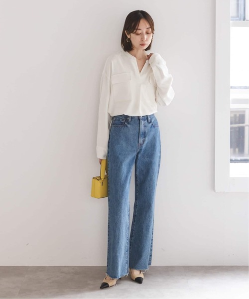 追加》ワークディテールドレープシャツ（シャツ/ブラウス）｜NOBLE