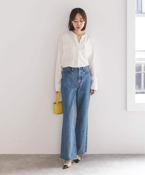 追加》ワークディテールドレープシャツ（シャツ/ブラウス）｜NOBLE