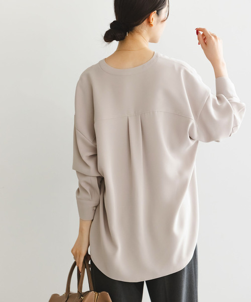 追加》ワークディテールドレープシャツ（シャツ/ブラウス）｜NOBLE