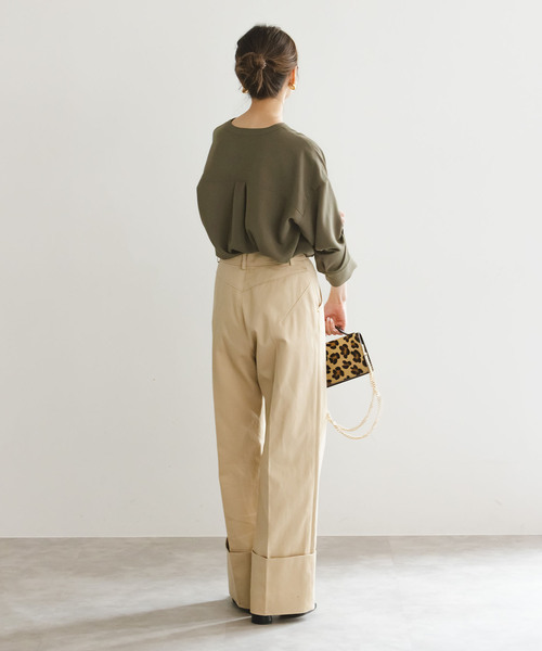 追加》ワークディテールドレープシャツ（シャツ/ブラウス