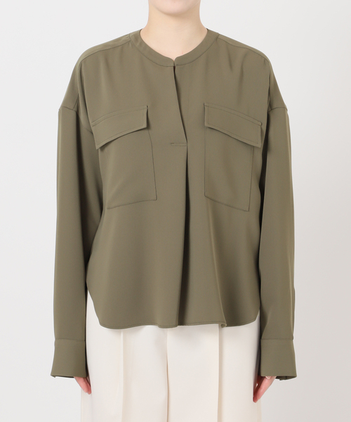 追加》ワークディテールドレープシャツ（シャツ/ブラウス）｜NOBLE