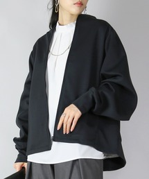 and it_（アンドイット）の「ダンボールニットゆったりこなれフルジップクルー（カーディガン/ボレロ）」